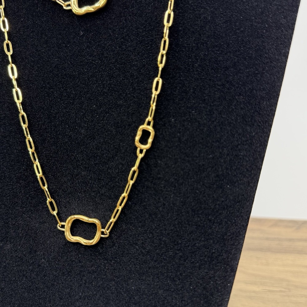 SLIDE JEWELRY 18K Gold Plated Necklace & Bracelet Set‎ Adjustable Zirconia - Picture 14 of 16